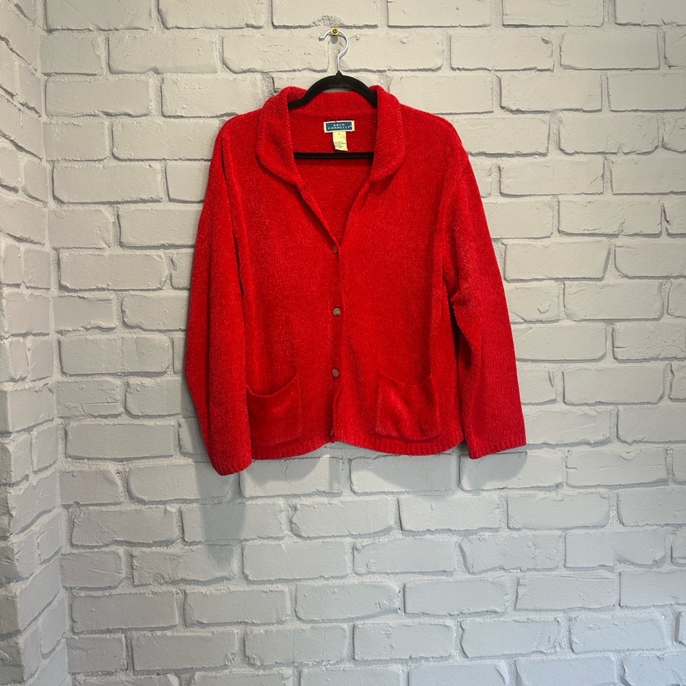 NWOT Bryn Connelly Red Knit Sweater size L